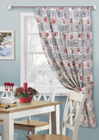 Штора на тесьме "Санта Santa" 136х175