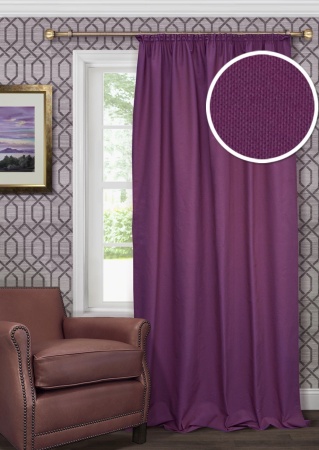 Портьера для спальни Hosta 140x280 фиолетовый
