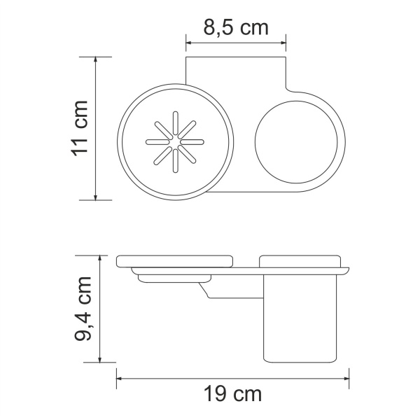 Держатель стакана и мыльницы Kammel K-8326