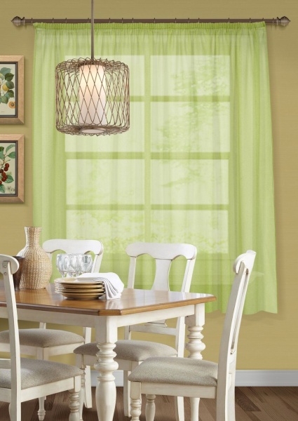 Basicos-M, штора для кухни 285х175 зеленый