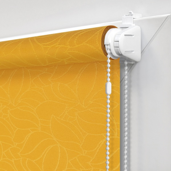 Рулонные шторы Аннета цвет апельсиновый Рулонные шторы Аннета цвет апельсиновый