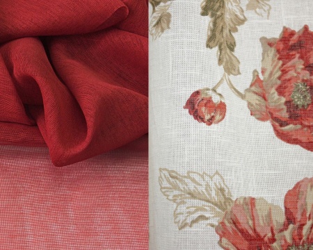 Штора для кухни "Latina" 150х170 красный