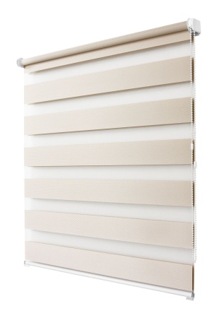 Рулонные шторы день ночь УЮТ Сальса цвет кремовый Рулонные шторы день ночь УЮТ Сальса цвет кремовый