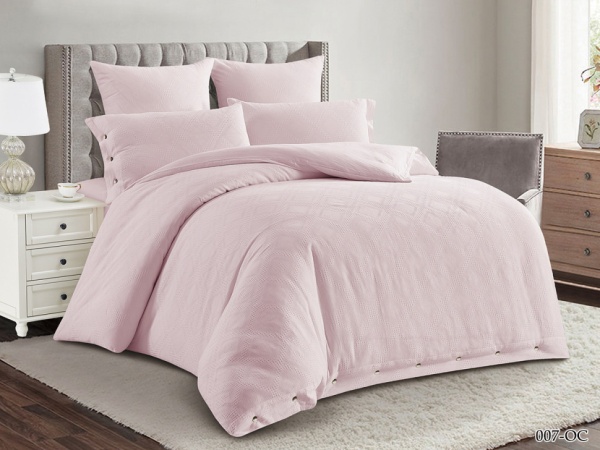 Постельное белье Евро Cleo Organic Cotton цвет нежно-сиреневый