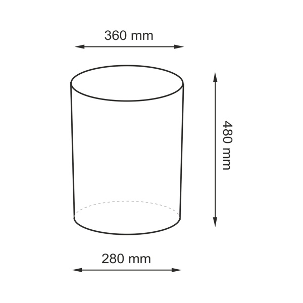 Корзина для белья Bever WB-240-M 