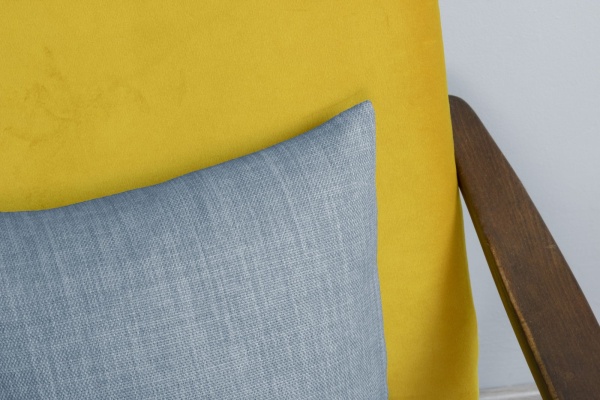 Подушка декоративная на молнии 40х40 см Dimaut Lux цвет голубой