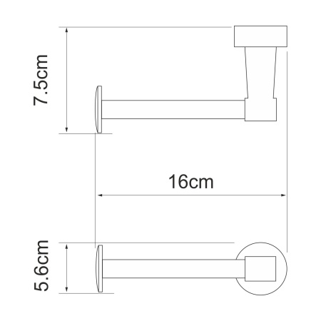 Держатель туалетной бумаги Isen K-4096