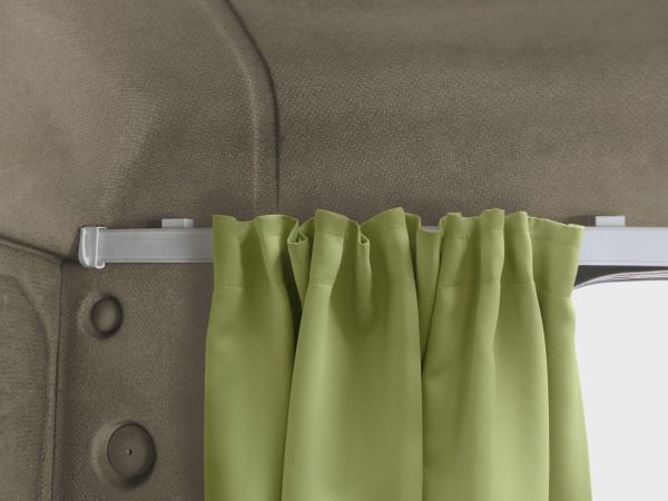 Комплект автоштор и карниза на лобовое-боковое стекло Blackout - auto LK 480х100 (цвет: Светло-зеленый)