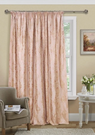 Штора на тесьме 170х280 см Logas цвет розовый