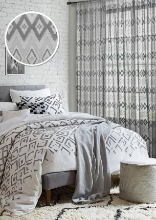 Тюль на тесьме 300х275 см Viardo цвет серый