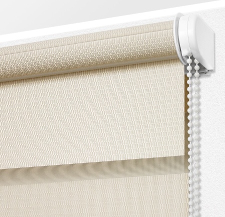 Рулонные шторы день ночь УЮТ Сальса цвет кремовый Рулонные шторы день ночь УЮТ Сальса цвет кремовый