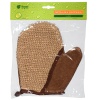 Мочалка из рами, варежка с хлопком, 18х21 см, medium, для бани и сауны "Банные штучки"