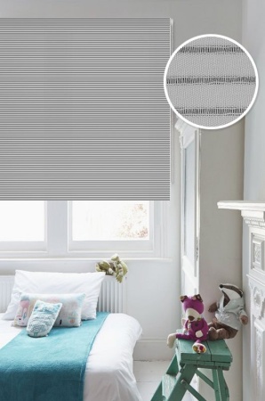 Рулонные шторы Страйп цвет пепельно-серый