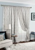 Комплект штор на тесьме "Allegro" 2 шторы 200х270, тюль 450х270 серый