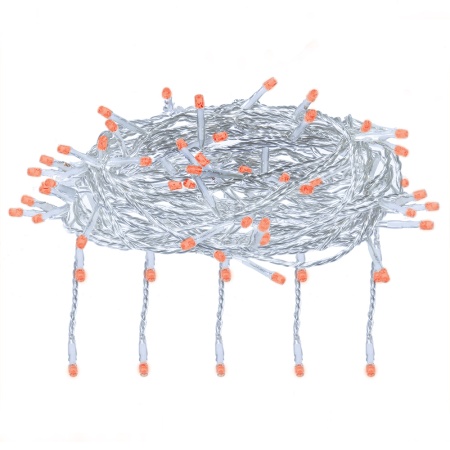 Электрогирлянда светодиодная Vegas Занавес красный 1.5 м