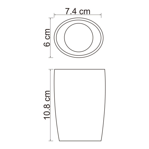 Стакан для зубных щеток Dinkel K-4628
