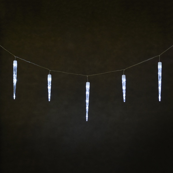 Электрогирлянда светодиодная Vegas Сосульки холодный 2.1 м