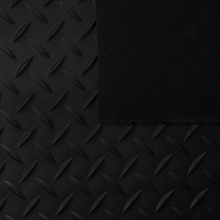 Коврик-дорожка Vortex против скольжения 0,9х10 рифленый цвет черный