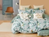 Постельное белье Двуспальное Cleo Satin de Luxe с принтом цвет нежно-зеленый 230*240