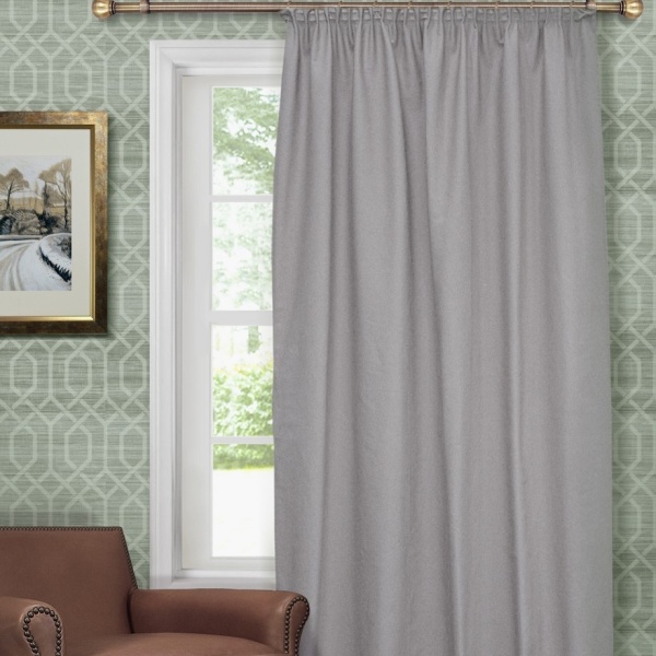 Портьера для спальни Хоста Hosta 140x280 серый светлый