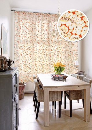 Штора на тесьме "Liona - K" 276х175 оранжевый