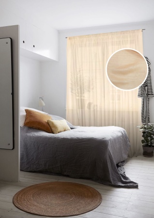 Тюль на тесьме 300х275 см Livadia цвет бежевый