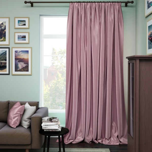 Портьера на тесьме "Avery" 200х280 сиреневый