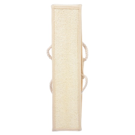 Мочалка из люфы, лента с сегментами, с хлопком, 80х8,5 см (98х8,5 см с ручками), medium, для бани и сауны "Банные штучки"