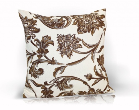 Подушка декоративная на молнии 40х40 см Ramo цвет коричневый