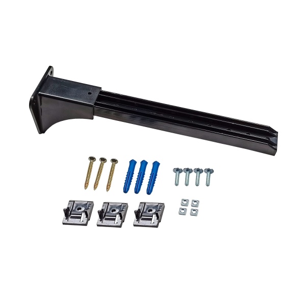 Пластиковый кронштейн, 25 см, черный (упаковка - 1 компл.)