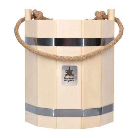 Ведро 9 л, система регулировки обручей, липа "Банные штучки" 