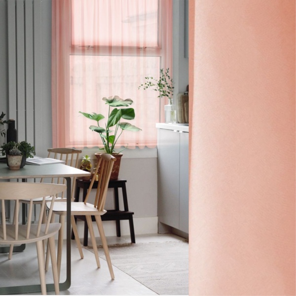 Тюль на тесьме "Миа" 140х150 персиковый