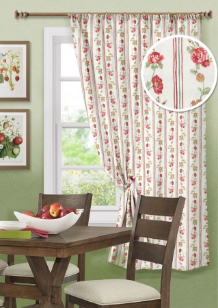 Штора на тесьме "Dunston" 136х180 цветная