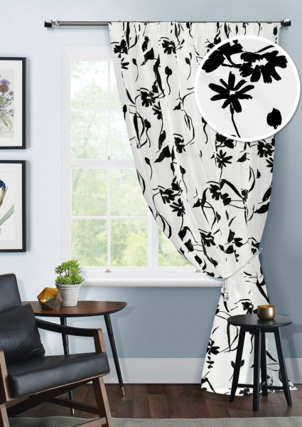 Штора"Orfeo" на тесьме (остаток 1 портьера) 136х280