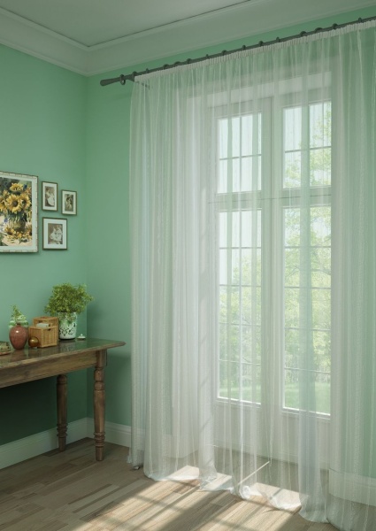 Штора на тесьме "Strips-XL" 600х275 белый