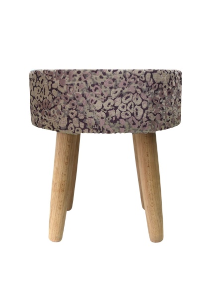 Пуф Stone круглый, цвет фиолетовый