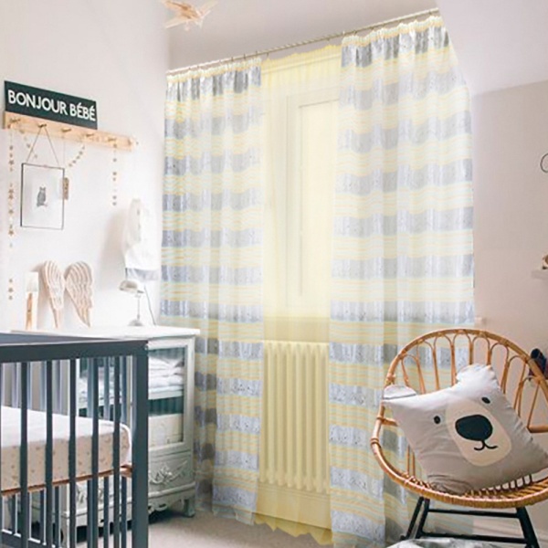 Комплект штор для детской "Мишки" 140х270/300х270