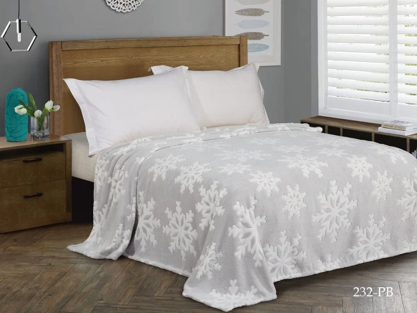 Плед Cleo Bamboo 150х200 см полуторный цвет белый