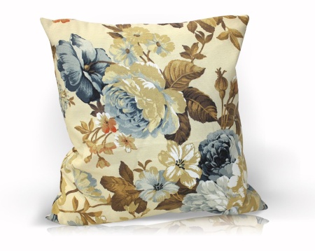 Подушка декоративная на молнии 40х40 см Gortenziya с принтом