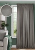 Штора на тесьме 200х270 Pudra с подхватом цвет графит