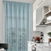 Штора на тесьме "Тюль" лазурная, 300х285 см