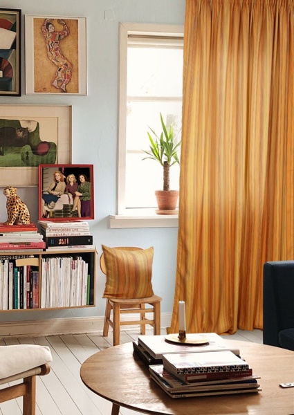 Штора на тесьме "Reina" 160x270 оранжевый