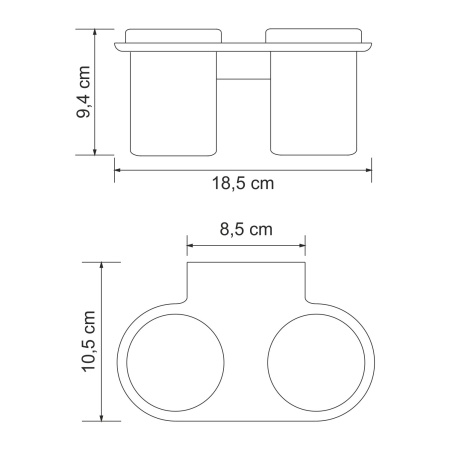 Подстаканник двойной Kammel K-8328D