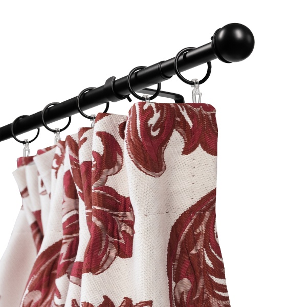 Телескоп.одноряд.карниз, Наконечник Классика, Черный, 16/19мм ,160-320см, арт.3331161946550