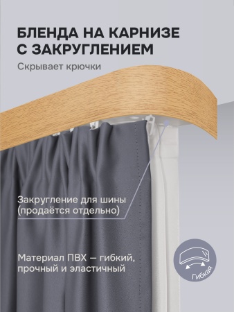 Багет для карниза 7 см, дуб