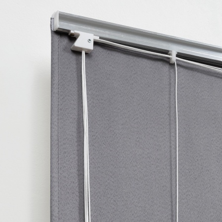 Римская штора с бахромой, Фортуна Blackout на ВМ, цвет серый