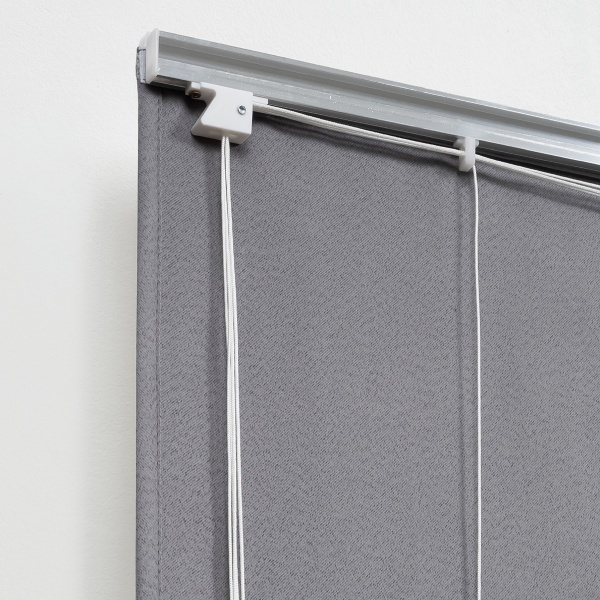 Римская штора с бахромой, Фортуна Blackout на ВМ, цвет серый