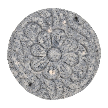 Ручки керамические для мебели Каменный цветок цвет белый матовый (6 шт)