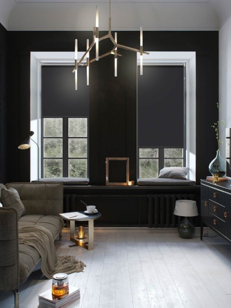 Рулонная штора блэкаут жалюзи на окна рулонные блэкаут отражающий, черный Рулонная штора блэкаут жалюзи на окна рулонные блэкаут отражающий, черный