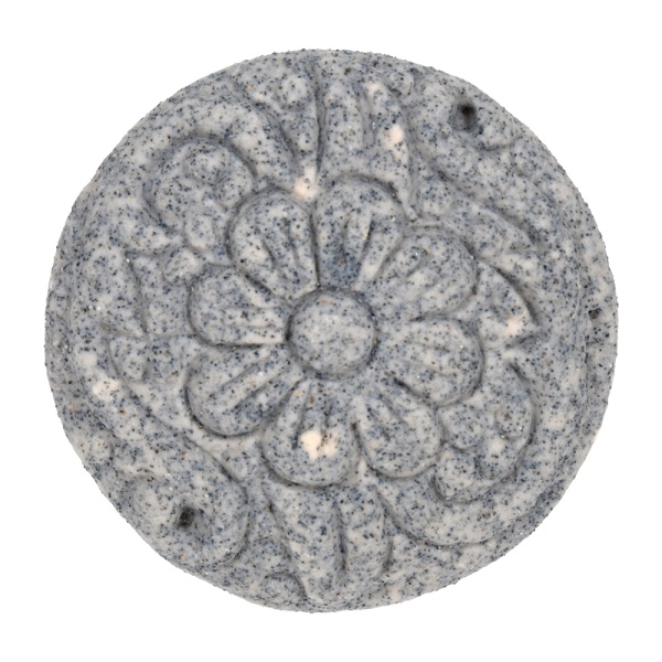 Ручки керамические для мебели Каменный цветок цвет белый матовый (6 шт)